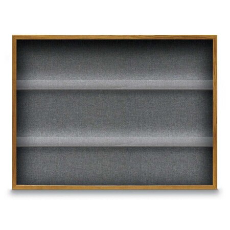 United Visual Products Outdoor Enclosed Combo Board, 48"x36", White Frame/Burgundy & Cobalt UVCB4836ODW-BURGUN-COBACC